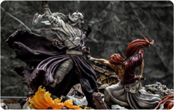 La statua prodotta da Tsume di Kenshin
